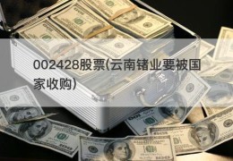 002428股票(云南锗业要被国家收购)