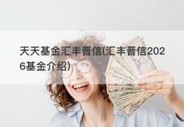 天天基金汇丰晋信(汇丰晋信2026基金介绍)